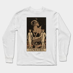 Capricorn Tarot Card Long Sleeve T-Shirt